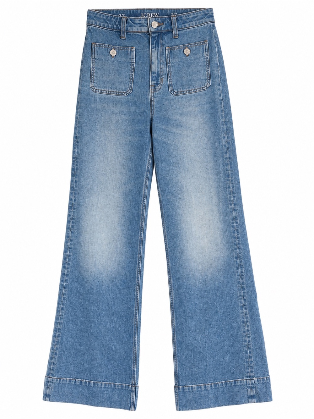 J. Crew 70’s Style Light Blue Wide-Leg Denim Jeans.